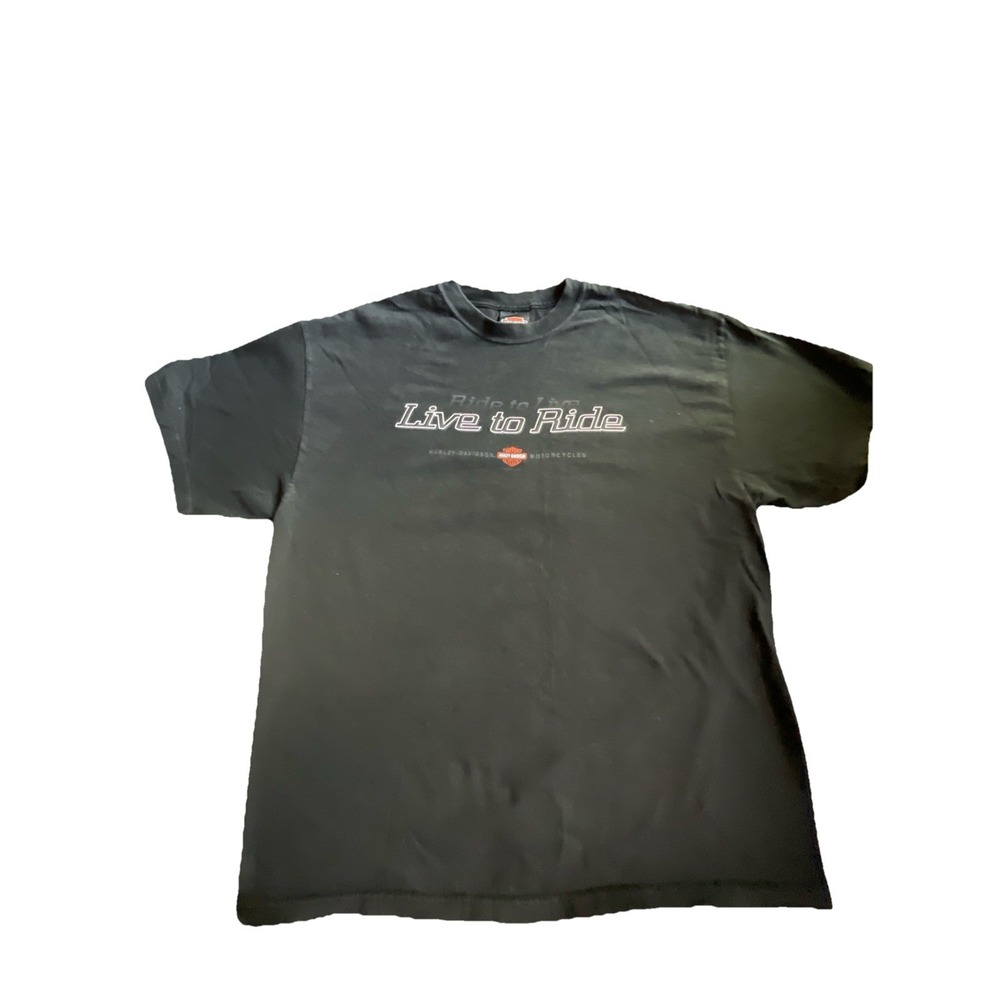 Vintage 2001 Harley Davidson "Luve To Ride" Sioux‎ Falls SD 2-sided T-Shirt XL - Picture 4 of 8
